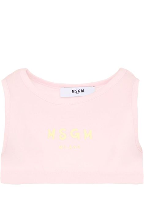 Top crop con logo MSGM KIDS | S6MSJGTO011MS076